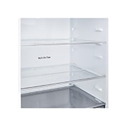 LG 375 л | Холодильник з нижньою морозильною камерою | DoorCooling+ | Multi AirFlow | LG ThinQ, Вид спереду, двері холодильника відкриті (з їжею), двері морозильника закриті, GC-B509EELM, thumbnail 6