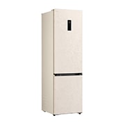 LG 375 л | Холодильник з нижньою морозильною камерою | DoorCooling+ | Multi AirFlow | LG ThinQ, Вид зліва, двері холодильника відкриті (з їжею), GC-B509EELM, thumbnail 11