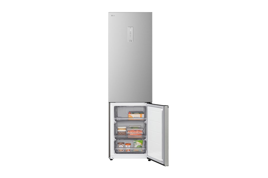 LG 375 л | Холодильник з нижньою морозильною камерою | DoorCooling+ | Multi AirFlow | LG ThinQ, Вид зліва (двері зачинені), GC-B509EMLM, thumbnail 10