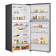 LG 612 л | Холодильник з верхньою морозильною камерою | DoorCooling+ | Hygiene Fresh | LG ThinQ, Right side view, GR-H922HMBQ, thumbnail 7