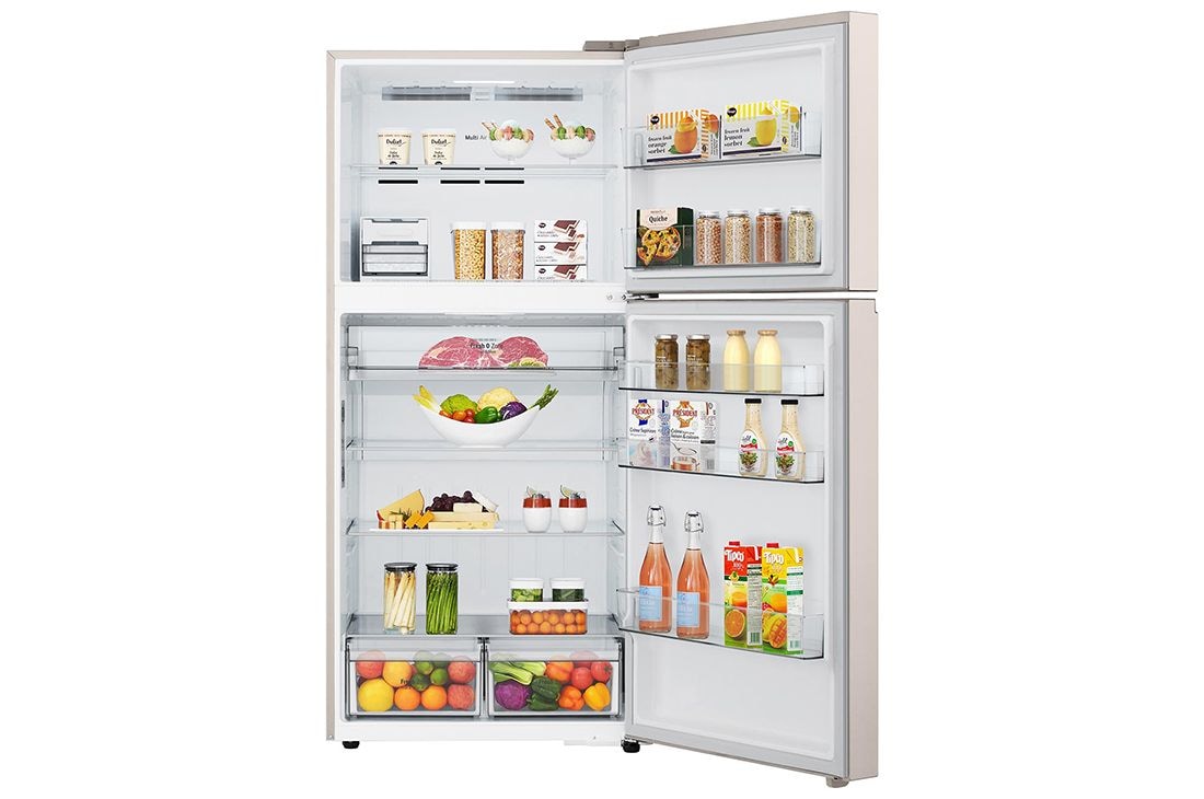 LG 612 л | Холодильник з верхньою морозильною камерою | DoorCooling+ | Hygiene Fresh | LG ThinQ, FrontOpen_Food, GR-H922PEBQ, thumbnail 2