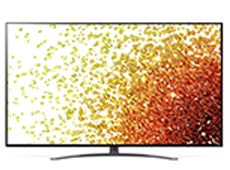 Телевізор Nano91 з маленькими кольоровими кульками червоного та жовтого відтінків, що вискакують із нижньої частини екрана.