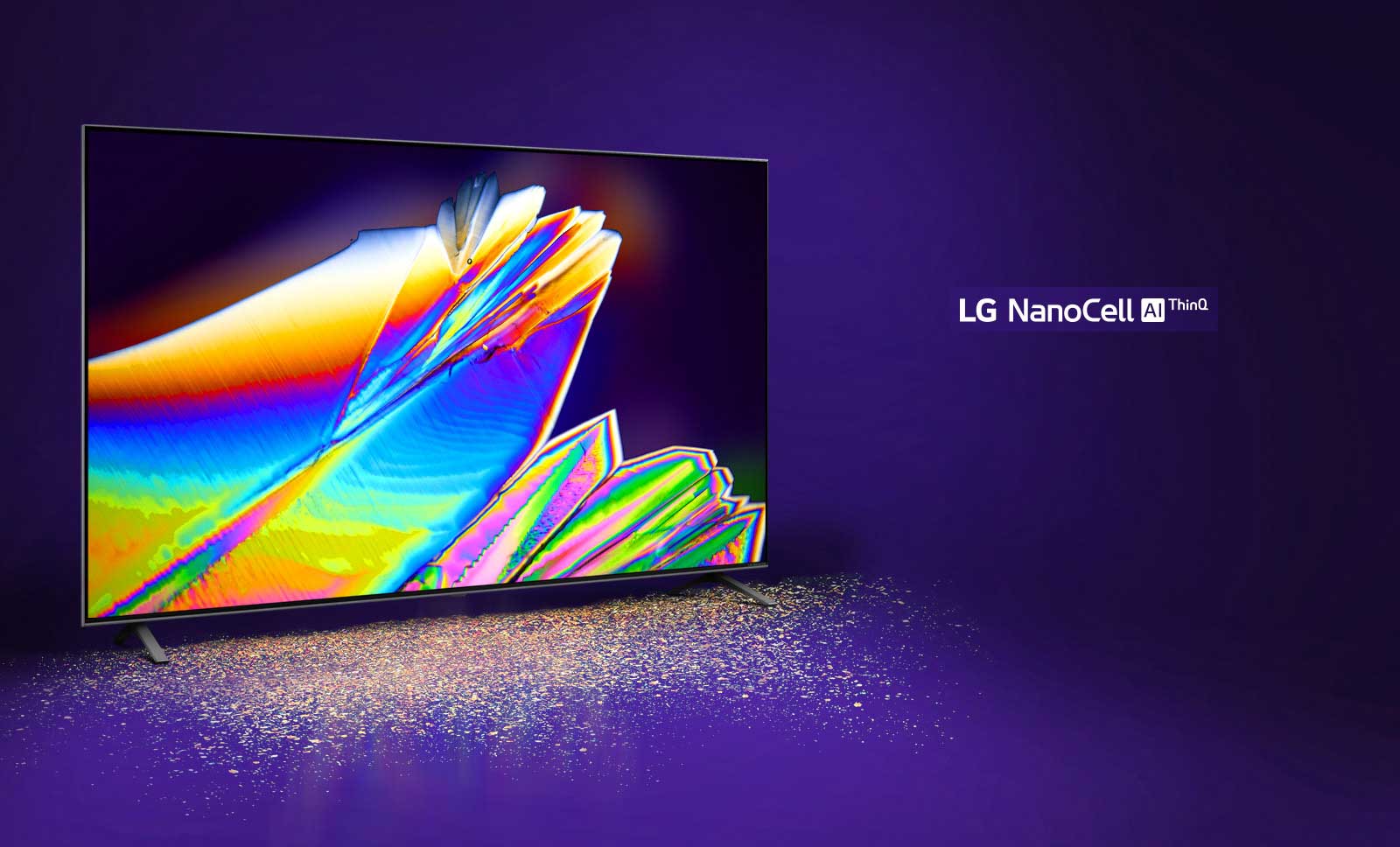 Зображення мікрозалишків на екрані телевізора