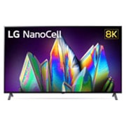 LG Телевізор LG NanoCell 65NANO996NA з технологією Real 8K та штучним інтелектом ThinQ, вид спереду із заливним зображенням та логотипом, 65NANO996NA, thumbnail 2