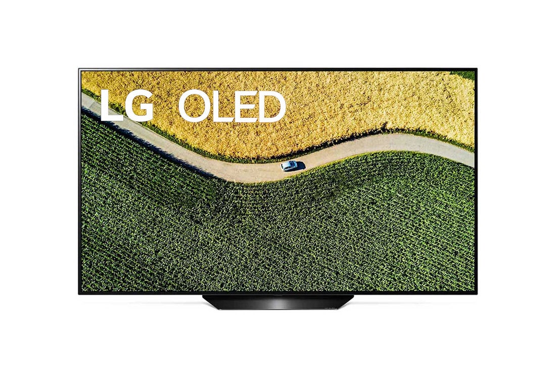 LG Телевізор LG OLED OLED55B9SLA з самопідсвічуваними пікселями та штучним інтелектом ThinQ, Вид спереду з показаним зображенням, OLED55B9SLA, thumbnail 0