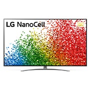LG Телевізор LG NanoCell 99 | 65 дюймів | 8K | 2021, Вид спереду телевізора LG з технологією NanoCell, 65NANO996PB, thumbnail 1