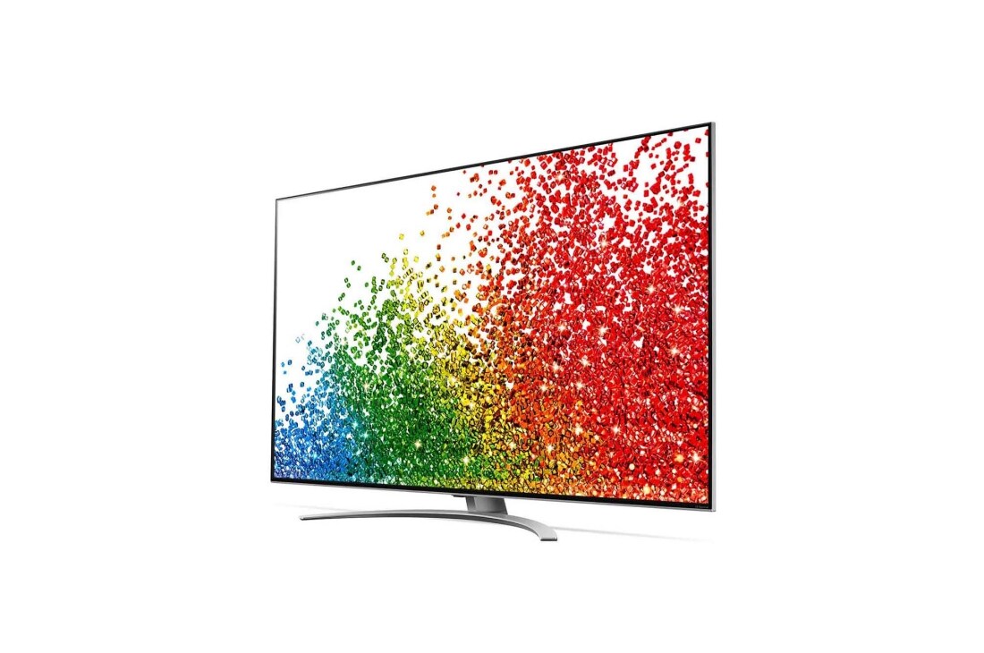LG Телевізор LG NanoCell 99 | 65 дюймів | 8K | 2021, Вид збоку під кутом 30° із показаним зображенням, 65NANO996PB, thumbnail 3