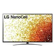 LG 4K телевізор LG NANO91 з діагоналлю 86 дюймів, Вид спереду телевізора LG з технологією NanoCell, 86NANO916PA, thumbnail 1