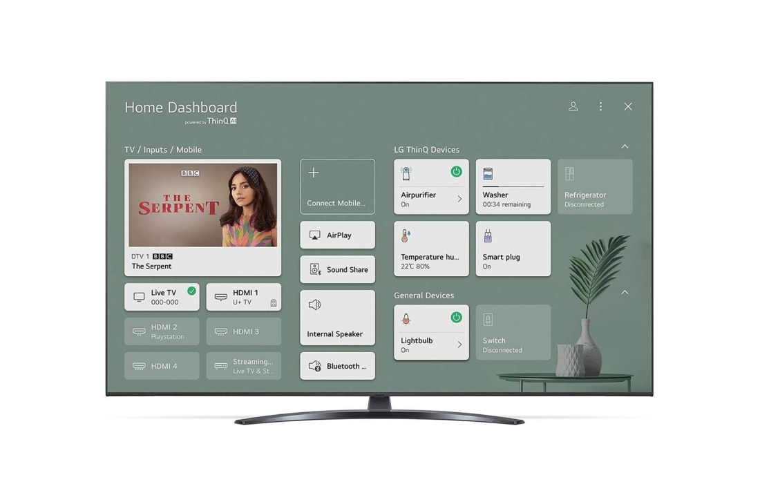 LG Телевізор LG UP78 | 65 дюймів | 4K | 2021, 65UP78006LB, thumbnail 4