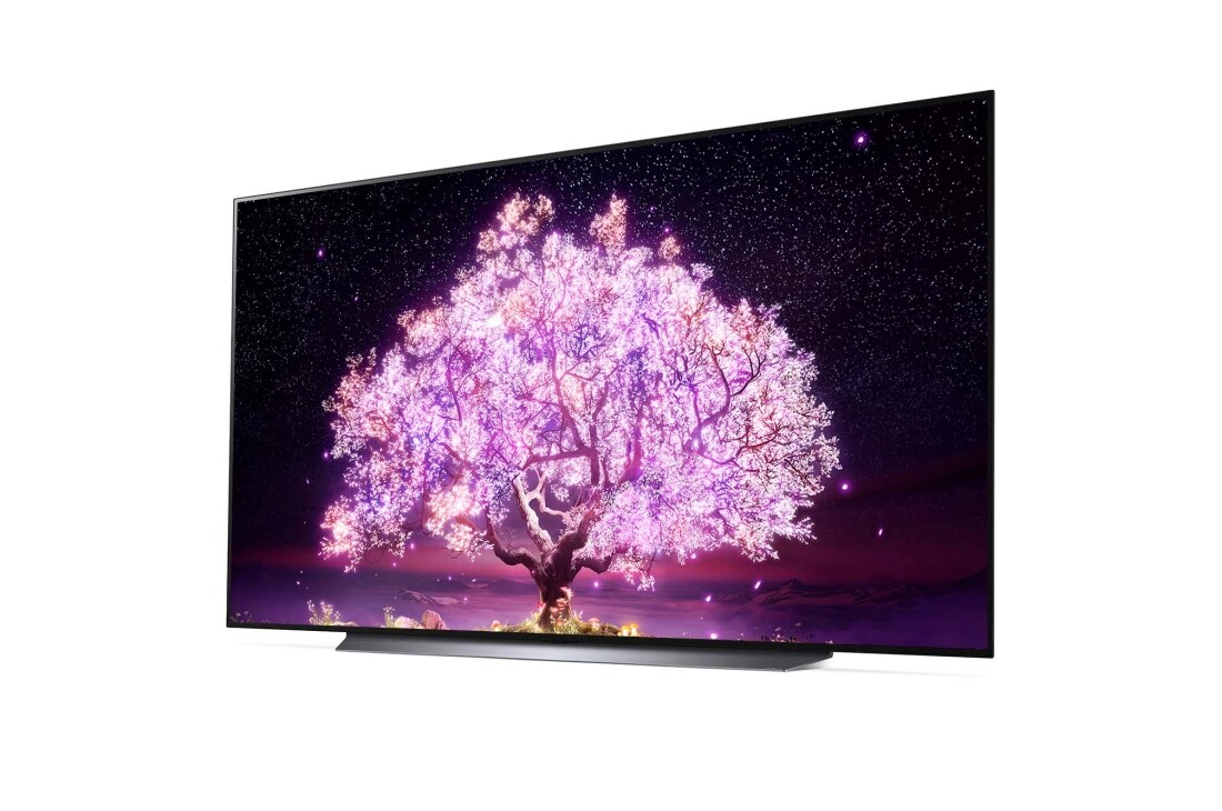 LG Телевізор LG OLED C1 | 83 дюйми | 4K | 2021, -15 градусів огляд збоку, OLED83C14LA, thumbnail 2