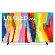 LG Телевізор LG OLED evo C2 | 42 дюйми | 4K | 2022, Front view , OLED42C24LA, thumbnail 1