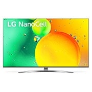 LG Телевізор LG NanoCell 78 | 55 дюймів | 4K | 2022, Вид спереду телевізора&nbsp;LG з технологією NanoCell, 55NANO786QA, thumbnail 1
