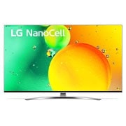 LG Телевізор LG NanoCell 78 | 65 дюймів | 4K | 2022, Вид спереду телевізора LG з технологією NanoCell, 65NANO786QA, thumbnail 1
