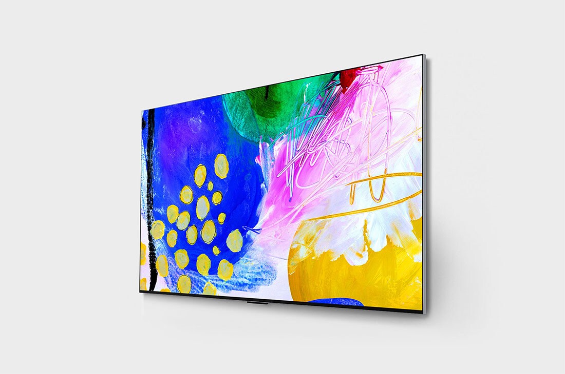 LG Телевізор LG OLED evo Gallery Edition G2 | 77 дюймів | 4K | 2022, Вид з одного боку, OLED77G26LA, thumbnail 3