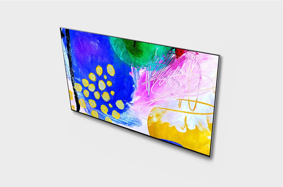 LG Телевізор LG OLED evo Gallery Edition G2 | 77 дюймів | 4K | 2022, Вигляд під кутом зверху, OLED77G26LA, thumbnail 7