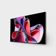 LG Телевізор LG OLED evo G3 | 55 дюймів | 4K | 2023, Зображення під невеликим кутом із лівого боку телевізора LG OLED G3 на стіні, OLED55G36LA, thumbnail 3