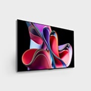 LG Телевізор LG OLED evo G3 | 55 дюймів | 4K | 2023, Зображення під невеликим кутом із правого боку телевізора LG OLED G3 на стіні, OLED55G36LA, thumbnail 4