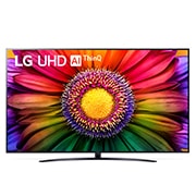 LG Телевізор LG UHD UR81 | 86 дюймів | 4K | 2023, Вид спереду телевізора LG UHD, 86UR81006LA, thumbnail 1