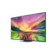 LG Телевізор LG QNED 81 | 75 дюймів | 4K | 2023, Вид збоку під кутом 30° із показаним зображенням, 75QNED816RE, thumbnail 3