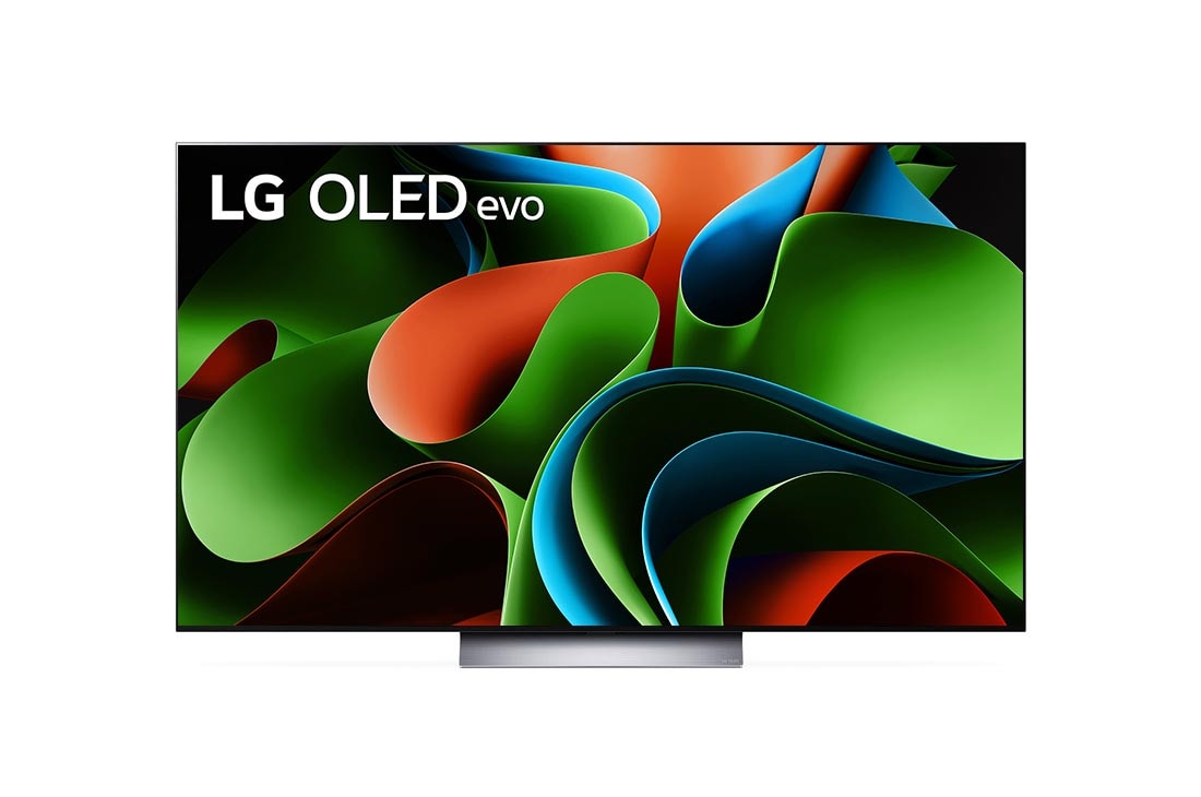 LG Телевізор LG OLED evo C3 | 48 дюймів | 4K | 2023, Огляд спереду на OLED-телевізор LG evo з емблемою «Найкращий OLED-телевізор у світі за останні 11 років» на екрані., OLED48C36LA