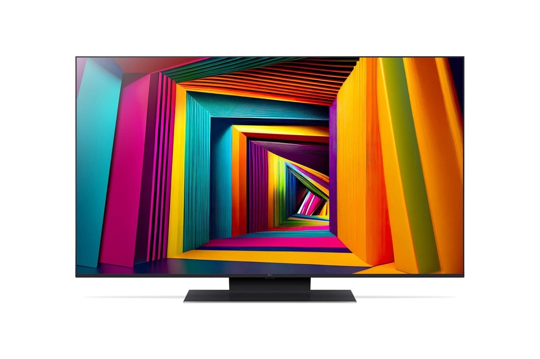 LG Телевізор LG UHD AI UT91 | 55  дюймів | 4K | 2024, Телевізор LG UHD TV, UT91, вигляд спереду, 55UT91006LA, thumbnail 2
