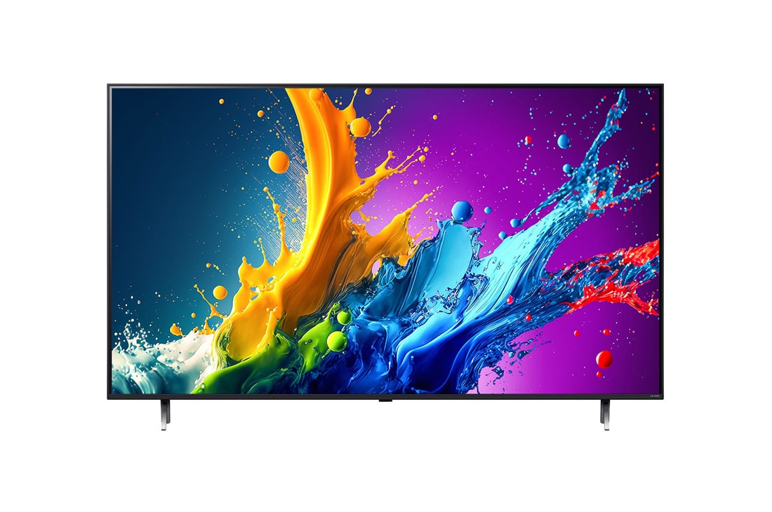 LG Телевізор LG AI QNED 80 | 86  дюймів | 4K | 2024, Телевізор LG QNED TV, QNED80, вигляд спереду, 86QNED80T6A, thumbnail 2