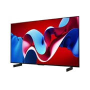 LG Телевізор LG OLED evo AI C4 | 42  дюйми | 4K | 2024, Slightly-angled left-facing side view of LG OLED evo TV, OLED G4, OLED42C44LA, thumbnail 2