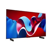 LG Телевізор LG OLED evo AI C4 | 42  дюйми | 4K | 2024, Angled view of LG OLED evo TV, OLED G4 from above, OLED42C44LA, thumbnail 6