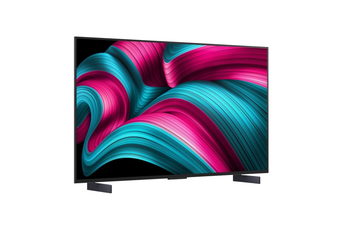 LG Телевізор LG OLED evo AI C5 | 42 дюймів | 4K Smart TV | 2025, Left view , OLED42C54LA, thumbnail 2