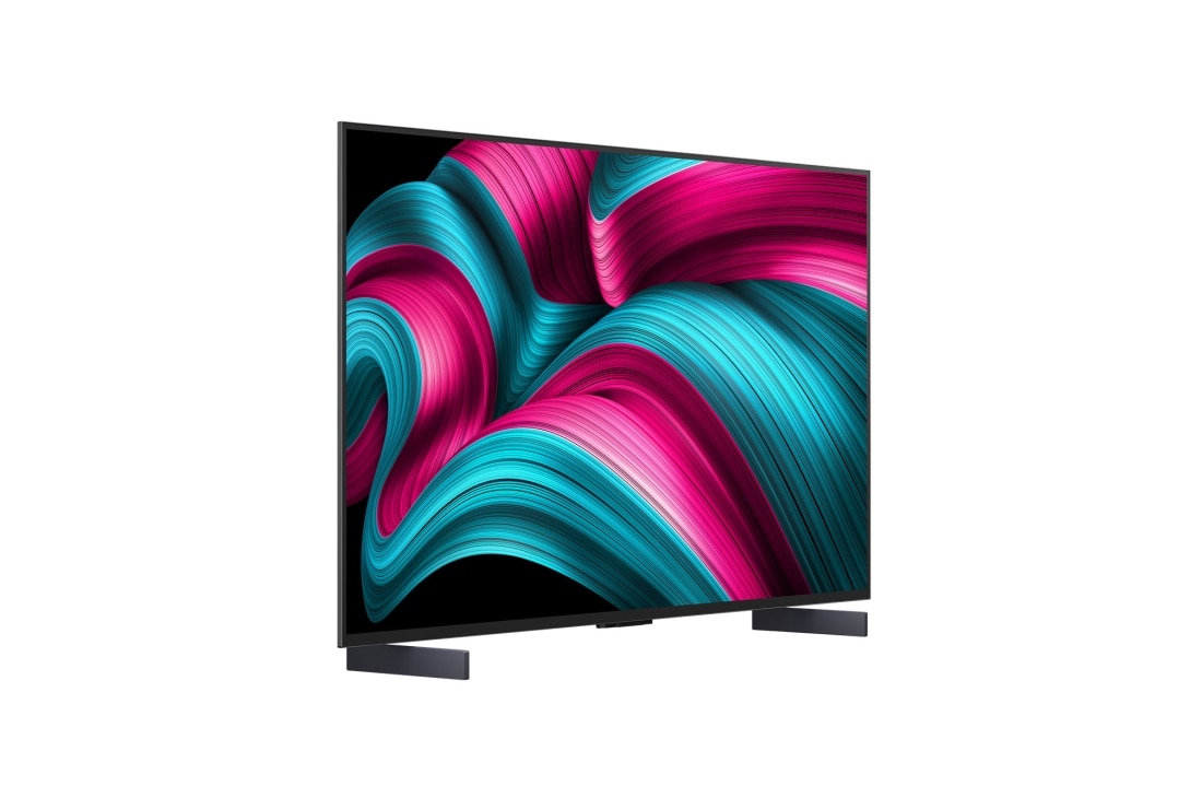 LG Телевізор LG OLED evo AI C5 | 42 дюймів | 4K Smart TV | 2025, Left view , OLED42C54LA, thumbnail 3