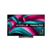 LG Телевізор LG OLED evo AI C5 | 55 дюймів | 4K Smart TV | 2025, Front view, OLED55C54LA, thumbnail 1
