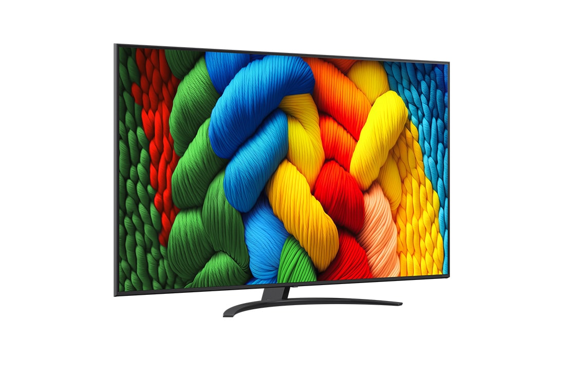 LG Телевізор LG NanoCell AI NANO81 | 75 дюймів | 4K Smart TV | 2025, side view, 75NANO81A6A, thumbnail 2