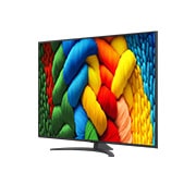 LG Телевізор LG NanoCell AI NANO81 | 65 дюймів | 4K Smart TV | 2025, Вид зліва збоку на телевізор LG NanoCell NANO80 TV., 65NANO81A6A, thumbnail 4