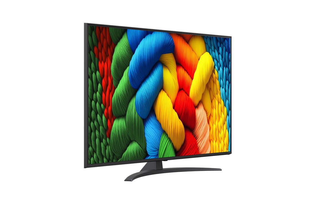 LG Телевізор LG NanoCell AI NANO81 | 55 дюймів | 4K Smart TV | 2025, Телевізор LG NanoCell NANO80 TV, вигляд іззаду., 55NANO81A6A, thumbnail 3