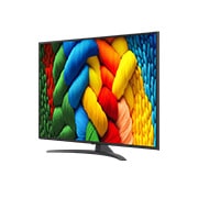 LG Телевізор LG NanoCell AI NANO81 | 55 дюймів | 4K Smart TV | 2025, Вид зліва збоку на телевізор LG NanoCell NANO80 TV., 55NANO81A6A, thumbnail 4