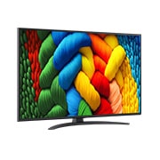 LG Телевізор LG NanoCell AI NANO81 | 50 дюймів | 4K Smart TV | 2025, side view, 50NANO81A6A, thumbnail 2