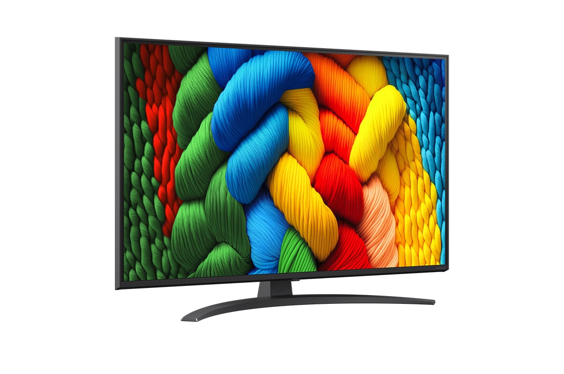 LG Телевізор LG NanoCell AI NANO81 | 43 дюймів | 4K Smart TV | 2025, side view, 43NANO81A6A, thumbnail 2