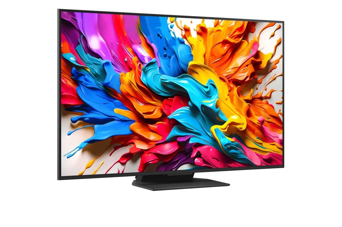 LG Телевізор LG QNED evo AI QNED9M MiniLED | 65 дюймів | 4k Smart TV | 2025, Кит пливе до глядача крізь проектор QNED9M, розміщений серед коралів в океані. У тексті розповідається про вражаючу деталізацію у форматі 4K без втрат візуального сприйняття., 65QNED9MA6B, thumbnail 4