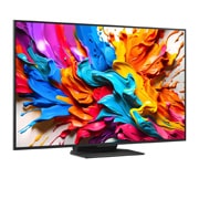 LG Телевізор LG QNED evo AI QNED9M MiniLED | 65 дюймів | 4k Smart TV | 2025, Кит пливе до глядача крізь проектор QNED9M, розміщений серед коралів в океані. У тексті розповідається про вражаючу деталізацію у форматі 4K без втрат візуального сприйняття., 65QNED9MA6B, thumbnail 4