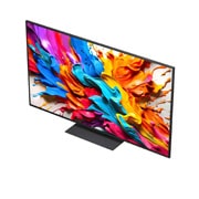 LG Телевізор LG QNED evo AI QNED9M MiniLED | 65 дюймів | 4k Smart TV | 2025, Three icons that represent the 3 Free benefits from LG True Wireless TV. Location-free, clutter-free, hassle-free. Text talks about breaking free from the limits of wired TV and enjoying an effortless, 65QNED9MA6B, thumbnail 6
