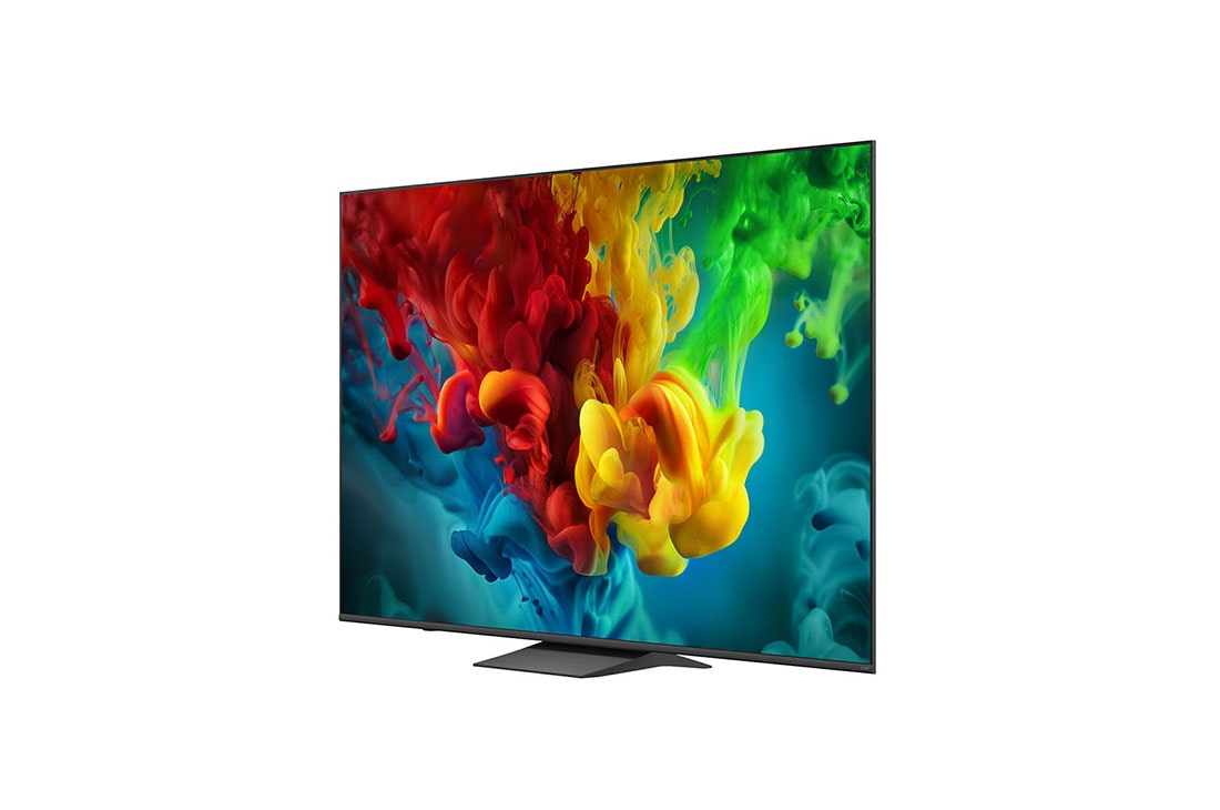 LG Телевізор LG QNED evo AI Mini LED | 85 дюймів | 4K Smart TV | 2026, LG QNED evo AI QNED82 Mini LED з технологією AI Picture Pro та Dynamic Tone Mapping Pro показує сцену зйомки на свіжому повітрі з низьким кутом, де двоє людей серед яскравих квітів, оскільки штучний інтелект розпізнає та масштабує кожен кадр до 4K для чіткішої текстури та деталізації., 85QNED83B6A, thumbnail 6