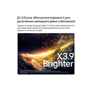 LG Телевізор LG OLED evo AI G6 | 65 дюймів | 4K Smart TV | 2026, LG OLED evo AI G6 з функцією Brightness Booster Ultra показує темну сцену, де яскраво освітлений силует кита виділяється серед сяючих частинок, забезпечуючи в 3,9 раза яскравішу яскравість з чіткішими, OLED65G64LW, thumbnail 8