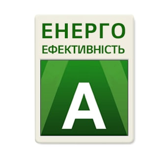 Зображення енергоефективності з рейтингом A з 30% зниженим енергоспоживанням