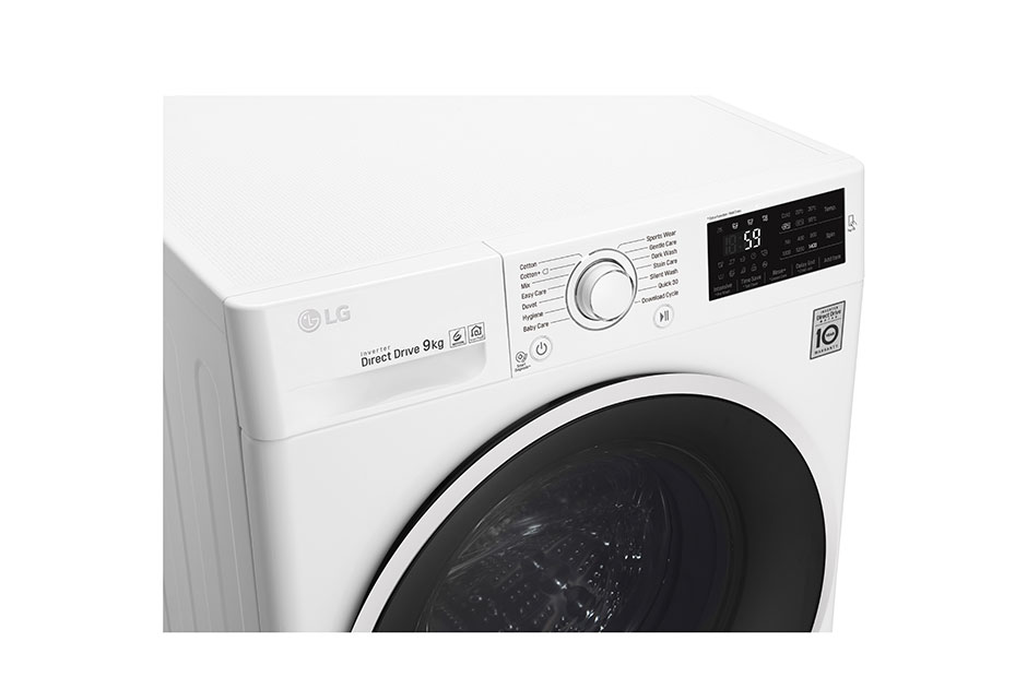 LG Стандартна пральна машина, технологія 6 Motion™, LG ThinQ™ по NFC, 9 кг, F4J6VN0W, thumbnail 5
