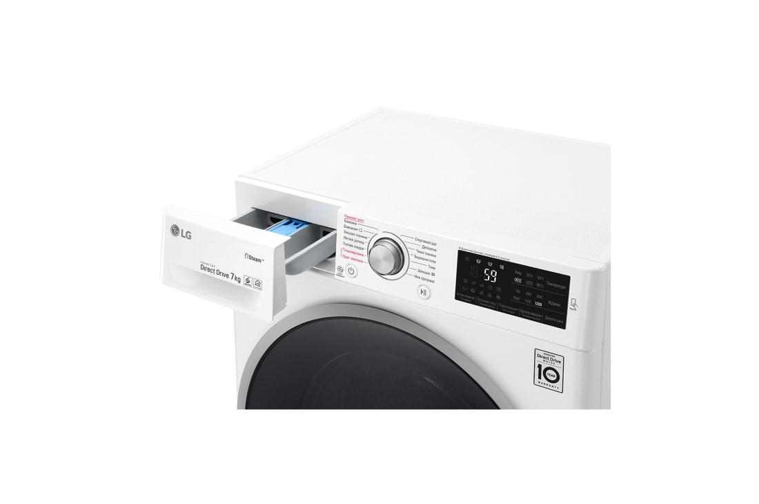LG Вузька пральна машина | 6 Motion™ | Steam™ | 7 кг, F2J6HS1W, thumbnail 10