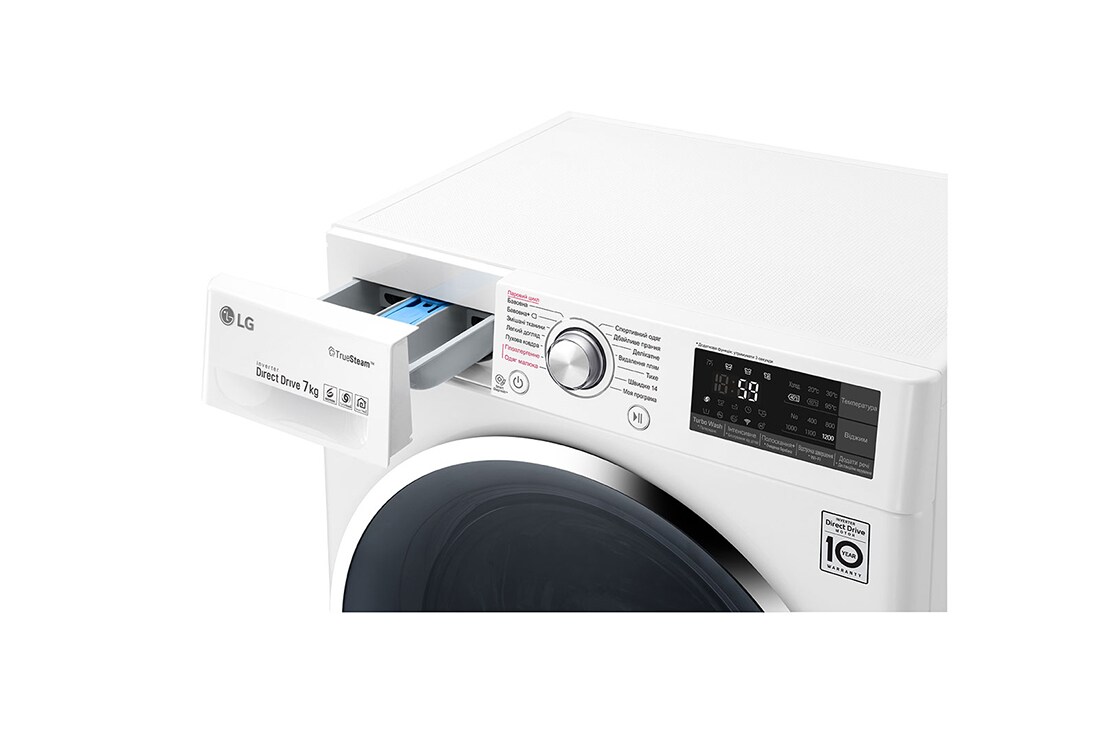 LG Вузька з функцією прання парою Spa Steam®, F2J7HSW2W, thumbnail 5