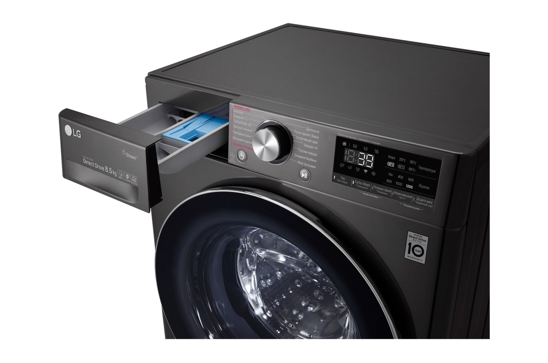 LG Вузька пральна машина | AI DD™ | TurboWash™ 360˚ | 8,5 кг, F2V9GW9P, thumbnail 6
