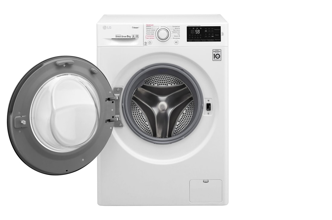 LG Стандартна пральна машина, технологія 6 Motion™, прання парою SpaSteam™, LG ThinQ™ по NFC, 8 кг, F4J5TS6W, thumbnail 3
