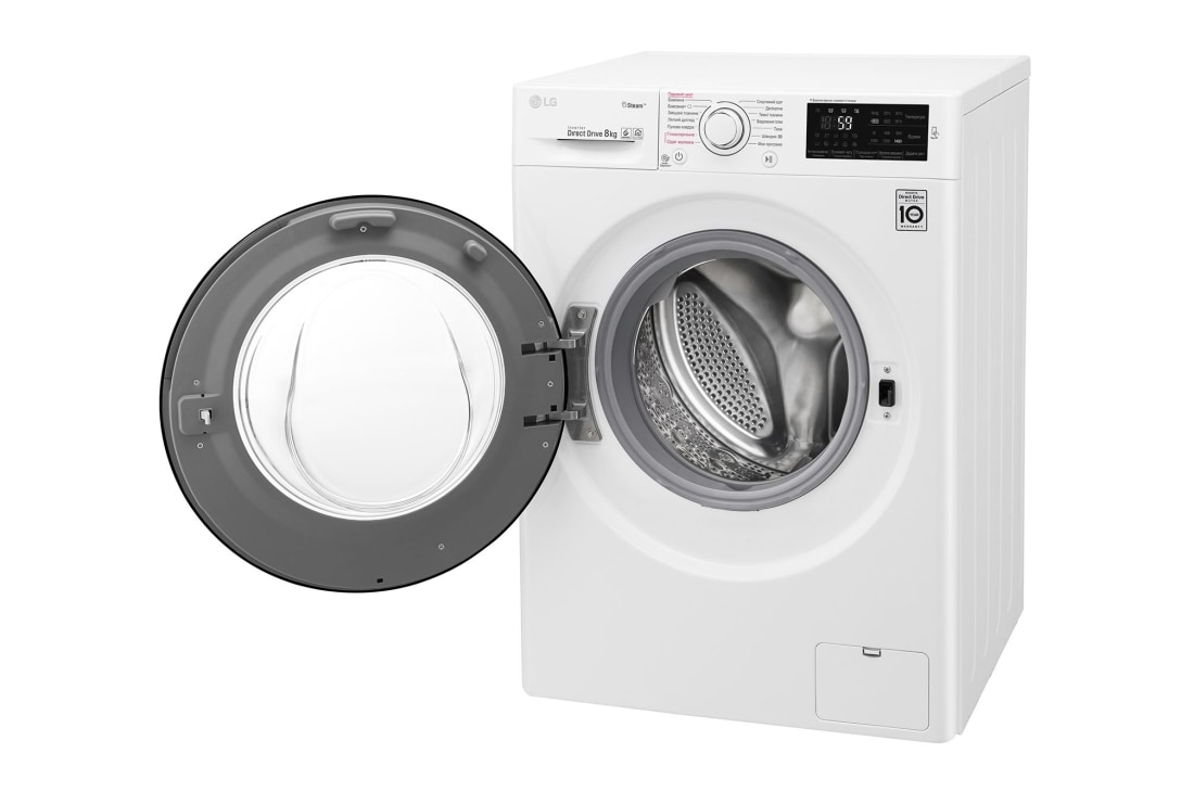 LG Стандартна пральна машина, технологія 6 Motion™, прання парою SpaSteam™, LG ThinQ™ по NFC, 8 кг, F4J5TS6W, thumbnail 5