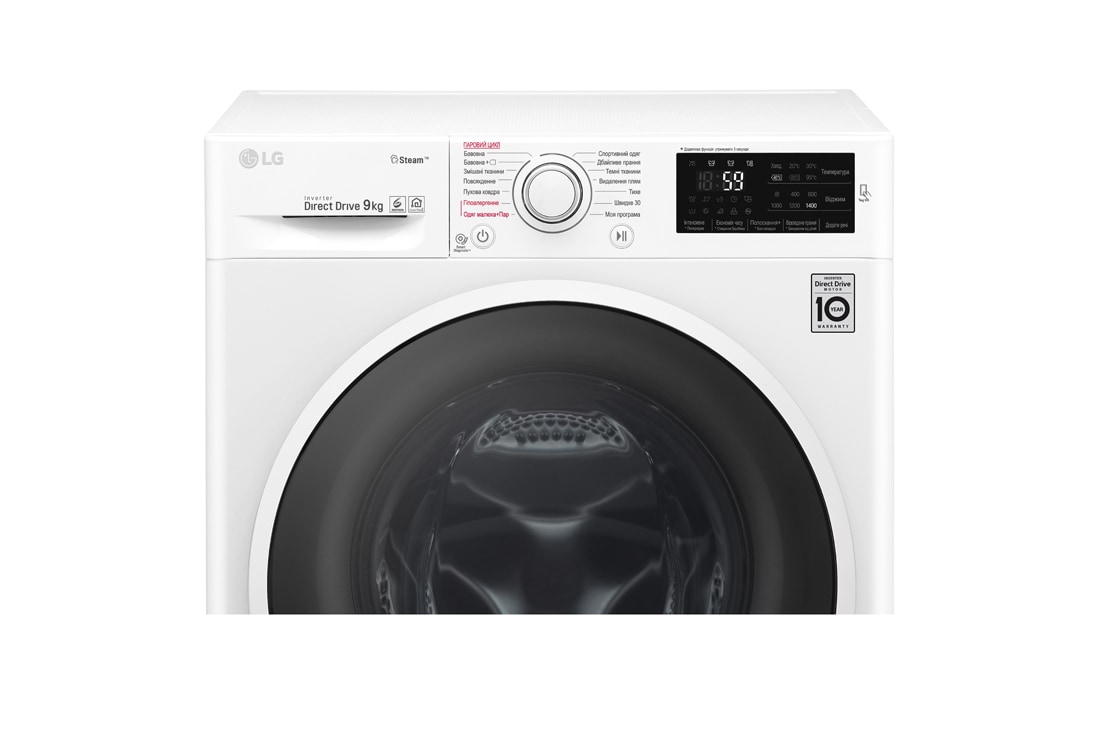 LG Стандартна пральна машина, технологія 6 Motion™, прання парою SpaSteam™, LG ThinQ™ по NFC, 9 кг, F4J6VS0W, thumbnail 10